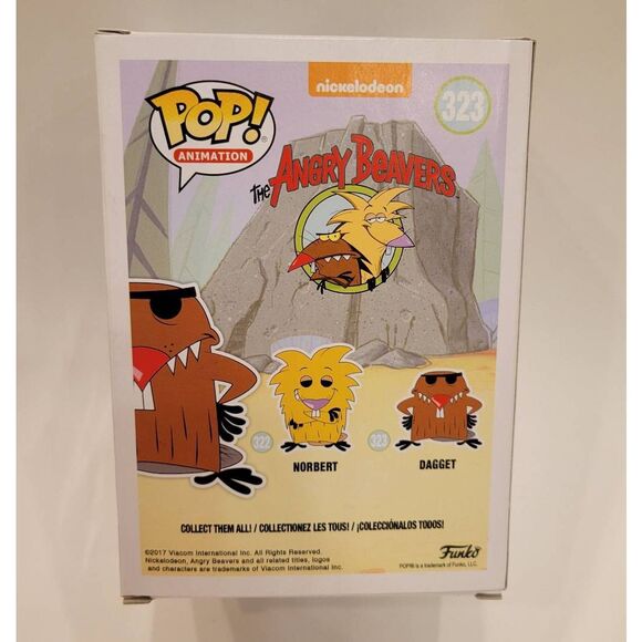 Funko Pop! Angry Beavers Set with Protectors  #322 and #323 - Picture 9 of 13